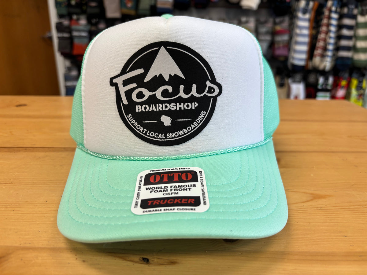 Focus Boardshop Mtn Logo Mesh Trucker Cap