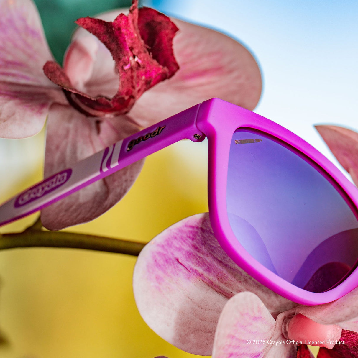 Goodr OGs Crayola Tropical Colors Wild Orchid Sunglasses