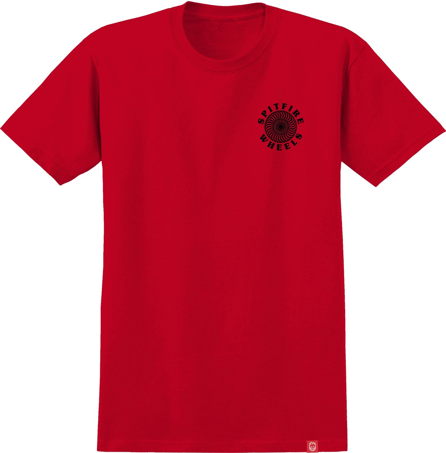 Spitfire OG Classic Fill T-Shirt - Red/ Black/ White
