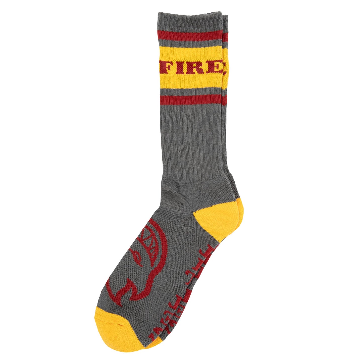 Spitfire Classic '87 Bighead Crew Socks - Charcoal/Gold/Red