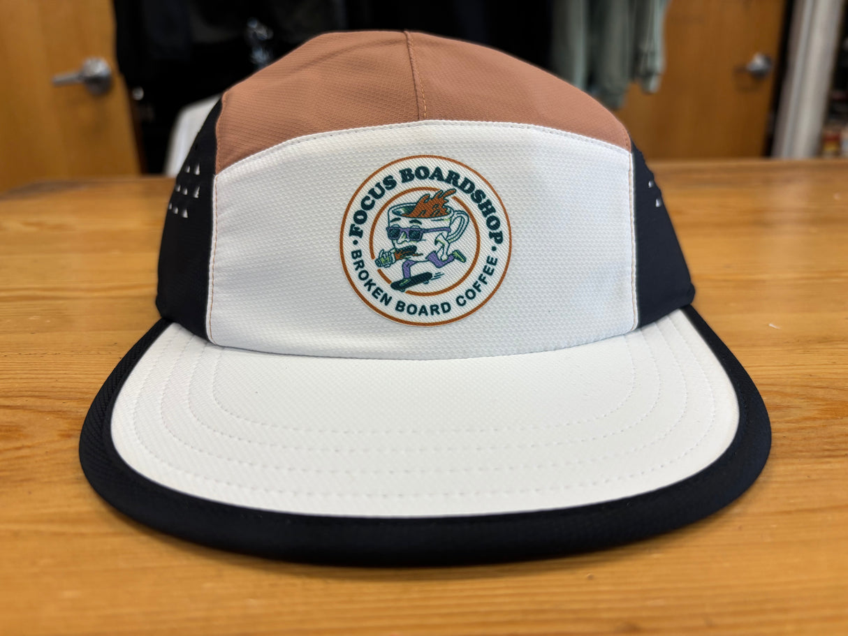 Coal X Focus X Broken Provo UPF Tech 5 Panel Cap