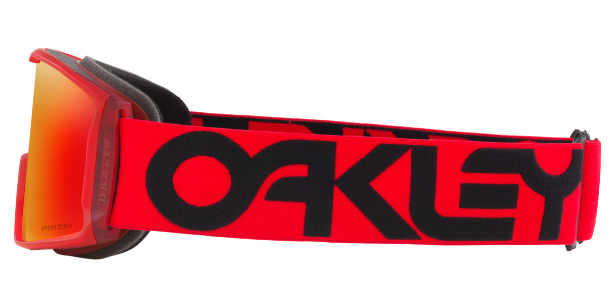 Oakley Line Miner™ L Snow Goggles - 2026 Matte Redline Strap with Prizm Snow Torch Iridium Lenses