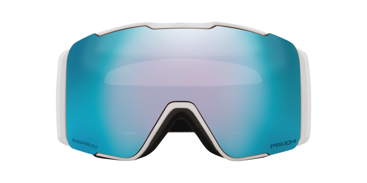 Oakley Line Miner™ Pro M Snow Goggles - 2026 Matte White Strap with Prizm Snow Sapphire Iridium Lens + Bonus Prizm Iced Iridium Lens