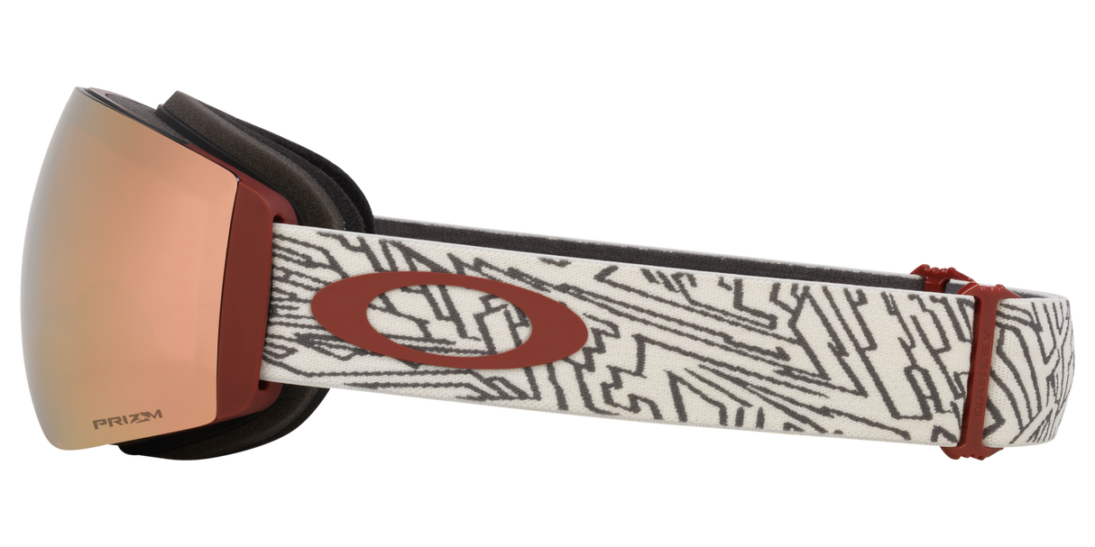 Oakley Flight Deck™ Pro M Snow Goggles - 2026 Matte Black with Prizm Rose Gold Iridium Lenses + Bonus Prizm Snow Black Iridium Lens