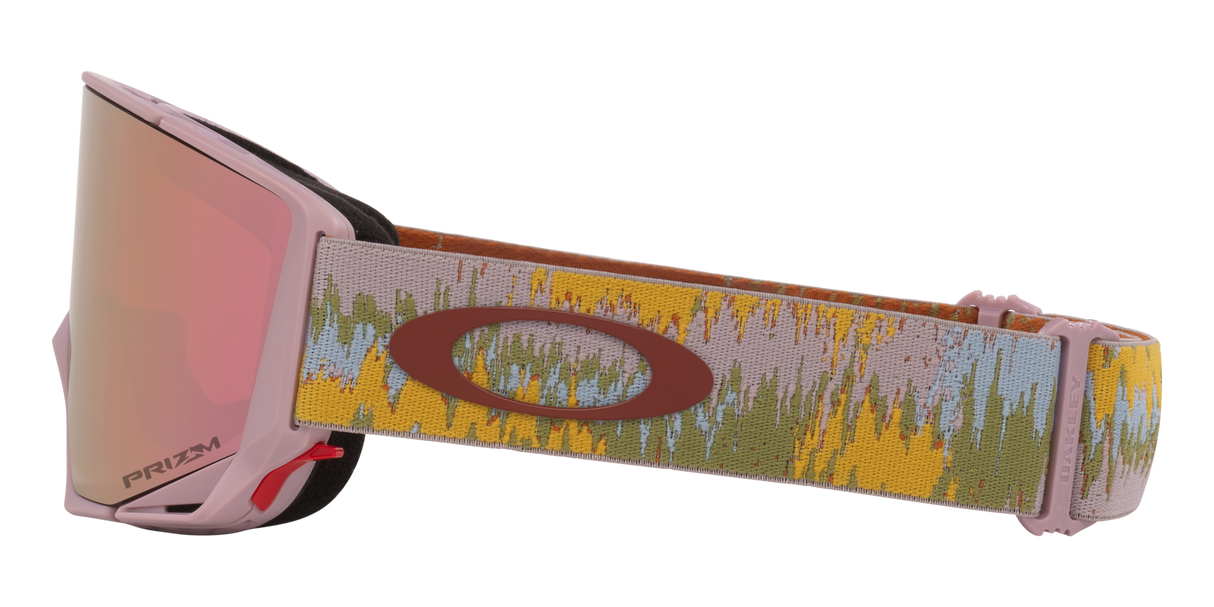 Oakley Flow Scape M Snow Goggles - 2026 Toadstool Static Strap with Prizm Rose Gold Iridium Lens + Bonus Prizm Snow Iced Iridium Lens