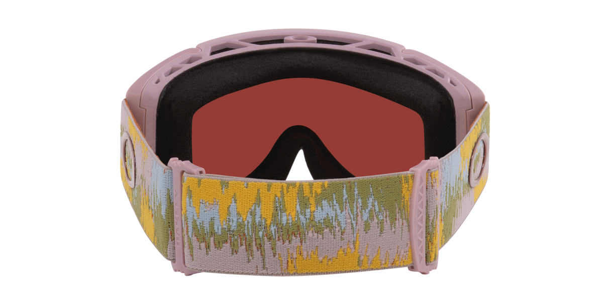 Oakley Flow Scape M Snow Goggles - 2026 Toadstool Static Strap with Prizm Rose Gold Iridium Lens + Bonus Prizm Snow Iced Iridium Lens