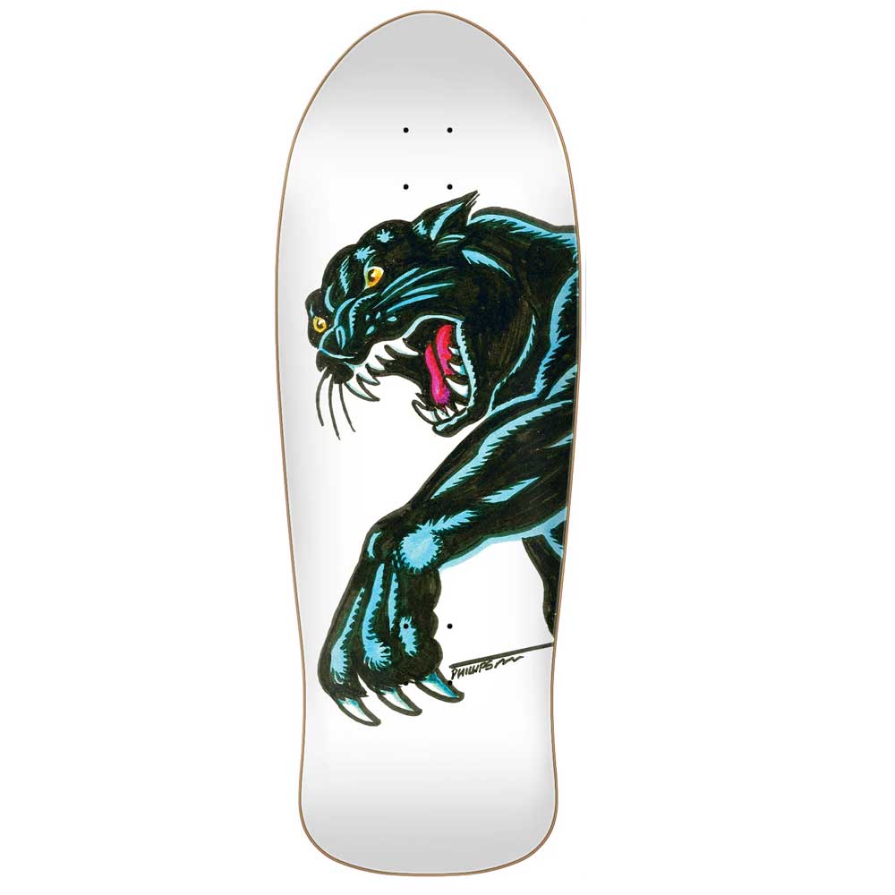 Santa Cruz Natas Sketch Panther Reissue Skateboard Deck 10.54"