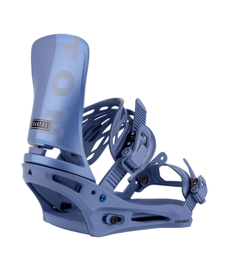 Burton Men's Cartel Re:Flex Snowboard Bindings 2024 - Slate Blue/Logo