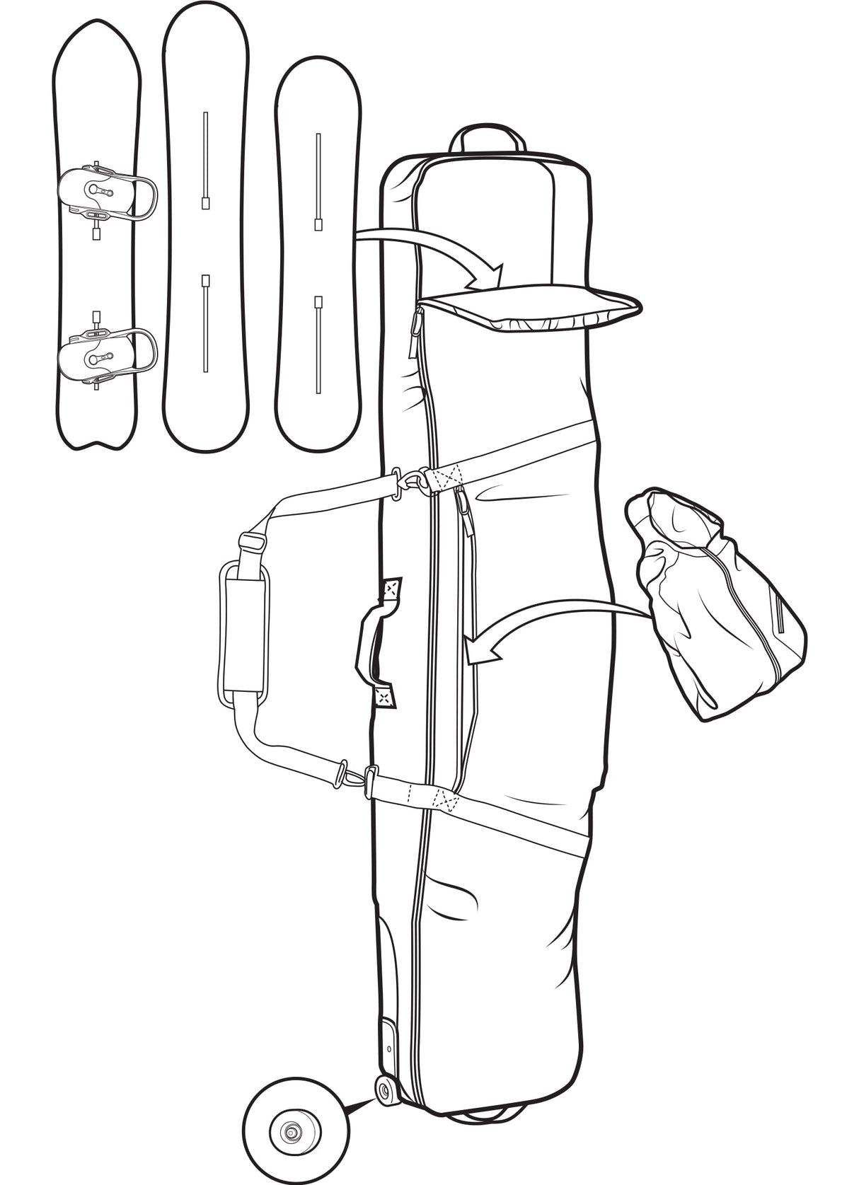 Burton Wheelie Gig Snowboard Bag