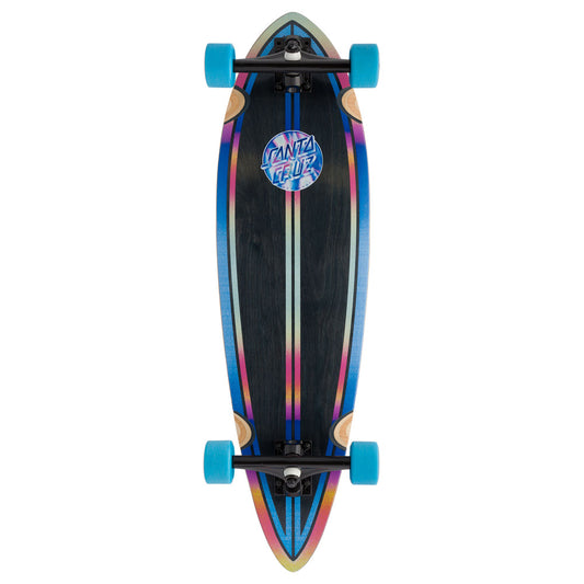 Santa Cruz Iridescent Dot Pintail Cruzer Skateboard Complete - 9.2