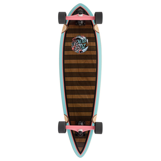 Santa Cruz Wave Dot Splice Pintail Cruzer Skateboard Complete - 9.2