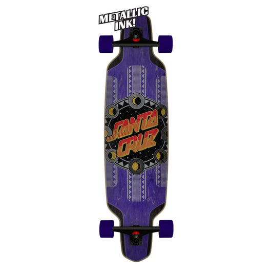 Santa Cruz Phaze Dot Splice Drop Down Cruzer Skateboard Complete - 9.5