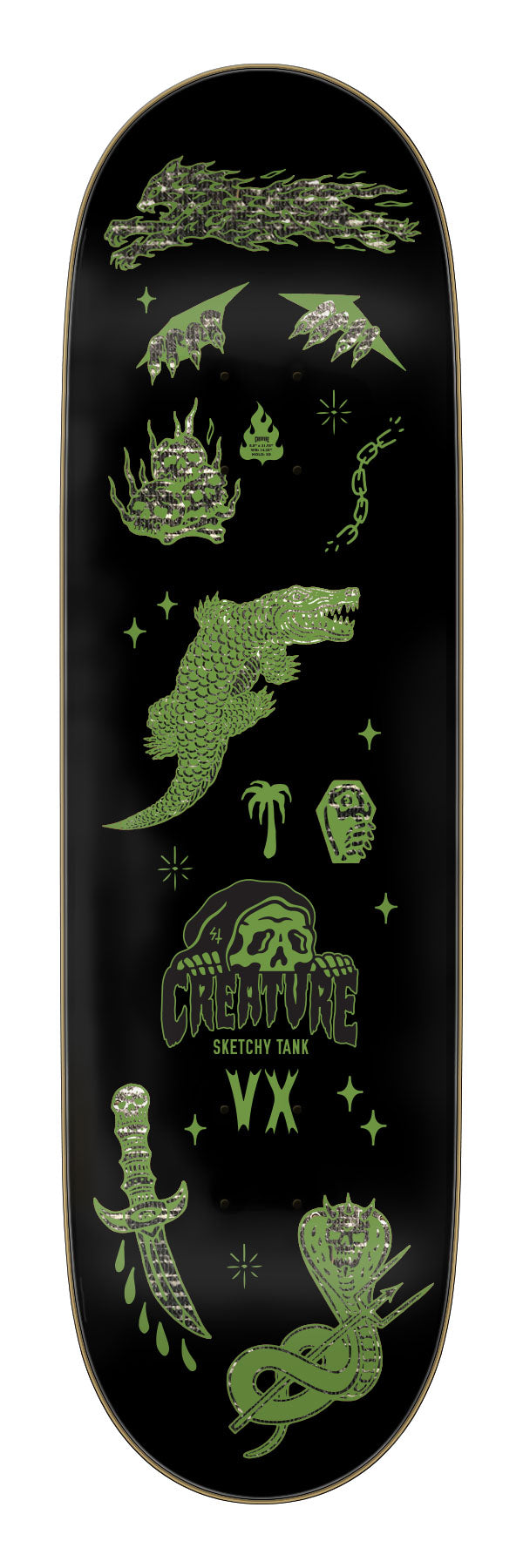 Creature Provost Trippy Tanks VX Skateboard Deck 8.8"