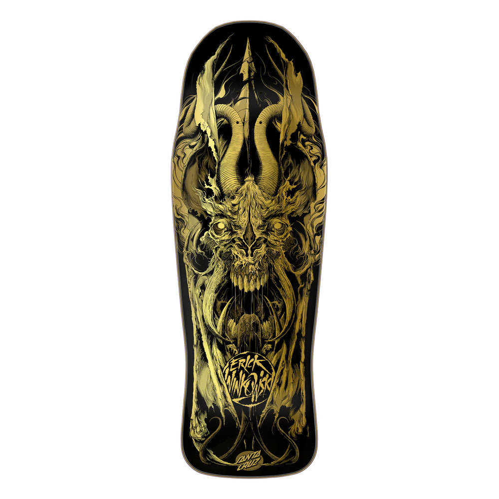 Santa Cruz Winkowski Primeval Gold Pro Shaped Skateboard Deck 10.34"