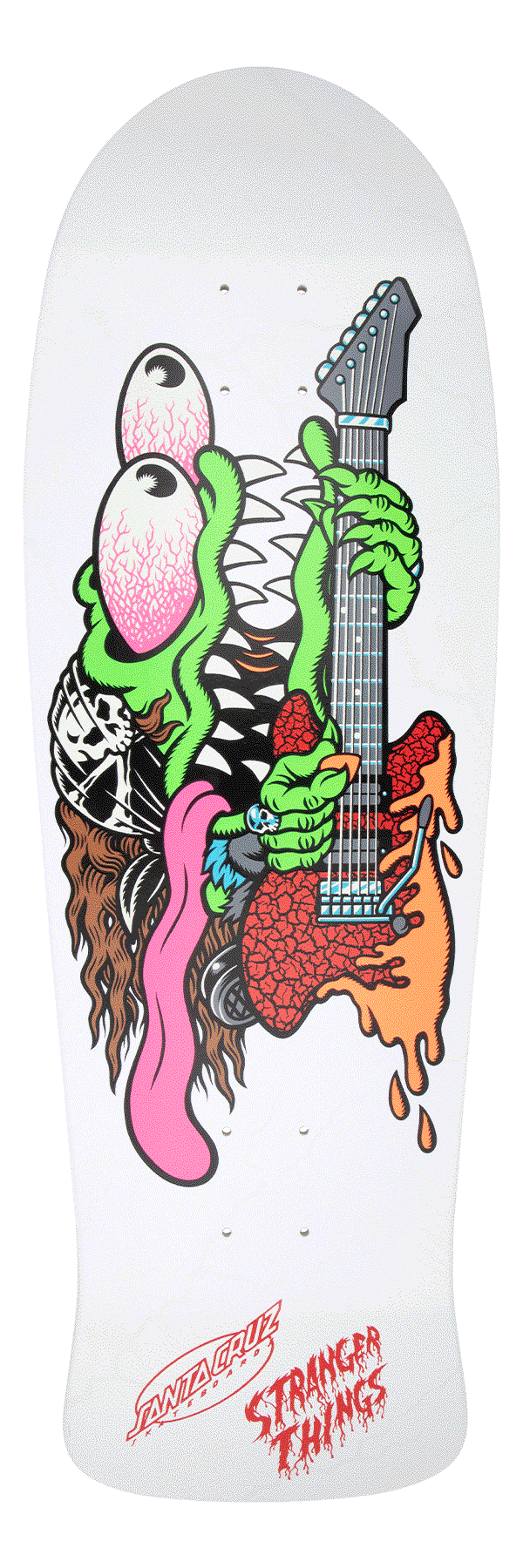 Santa Cruz Stranger Things Meek Slasher Eddie Reveal 10.1" Skateboard Decks