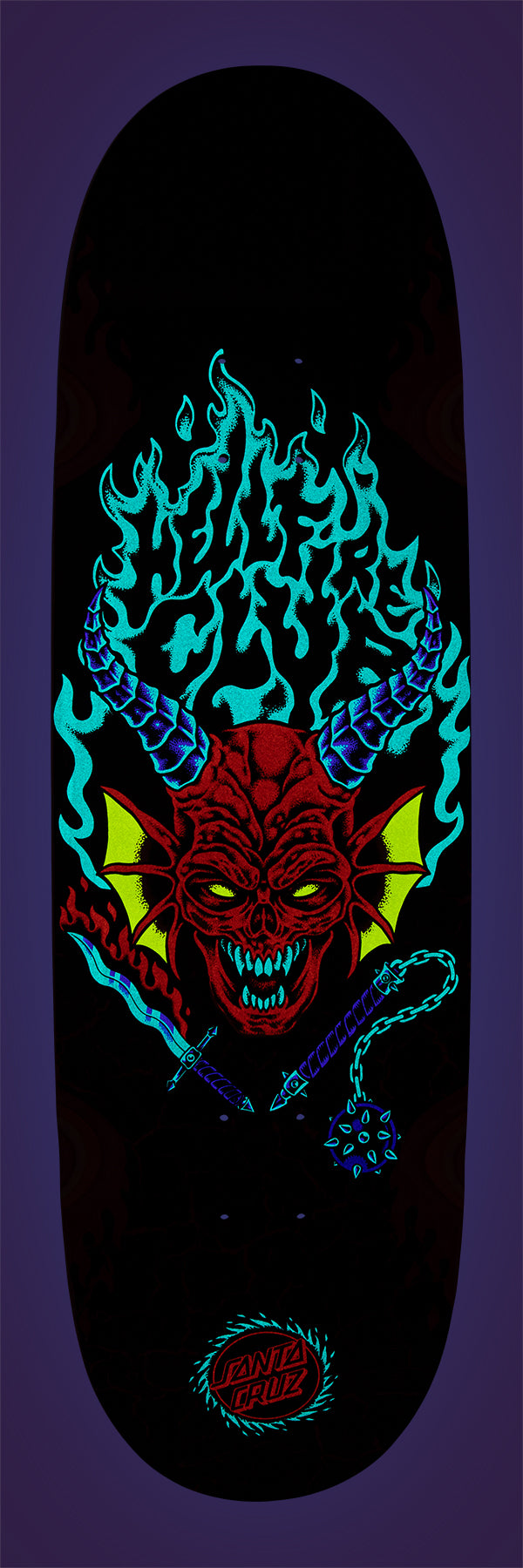 Santa Cruz X Stranger Things Hellfire Club Flames 9.00" Skateboard Decks