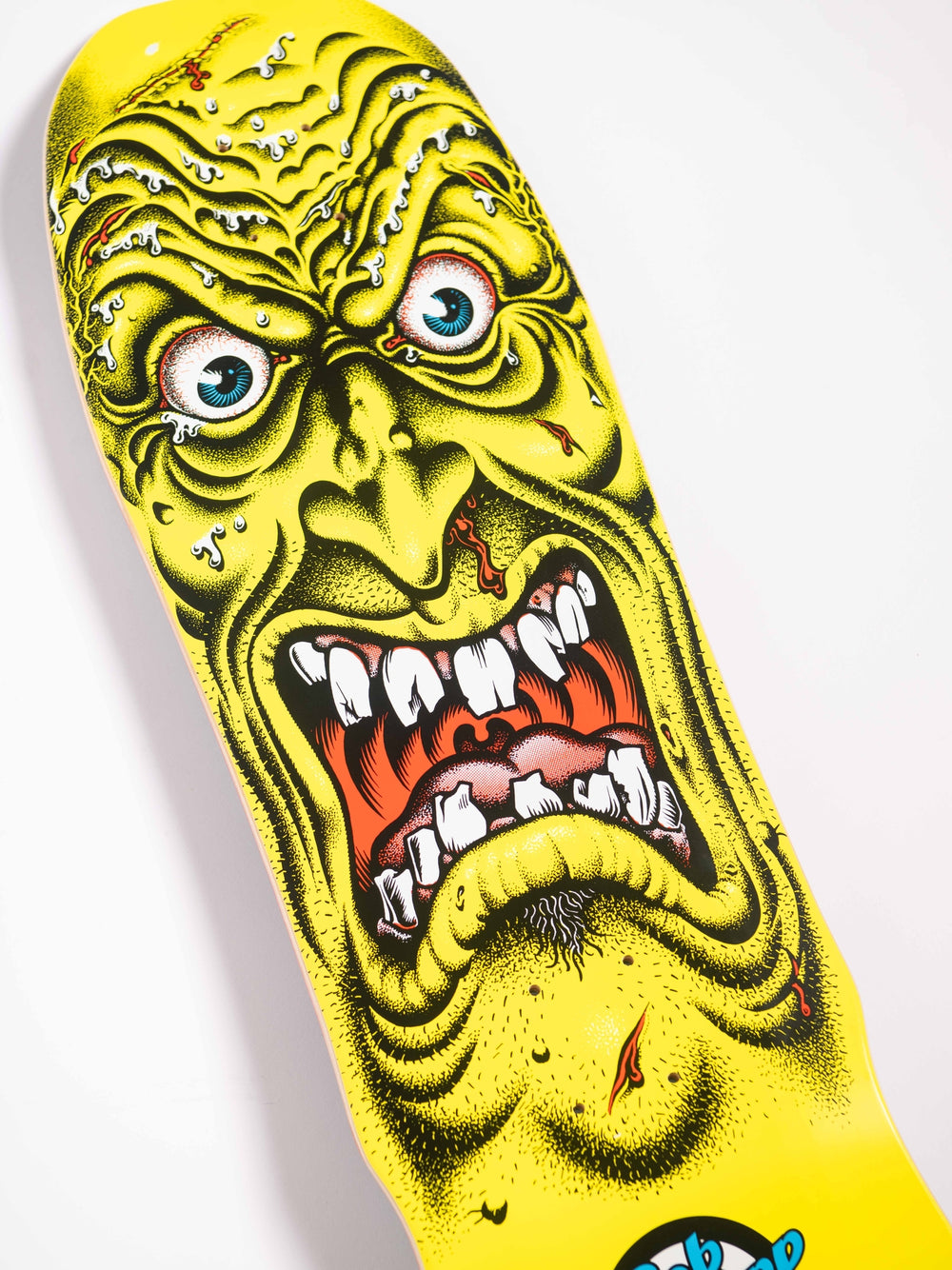 Santa Cruz Rob Roskopp Face Yellow Reissue Skateboard Deck 9.5"