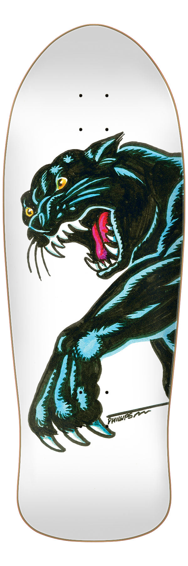 Santa Cruz Natas Sketch Panther Reissue Skateboard Deck 10.54"