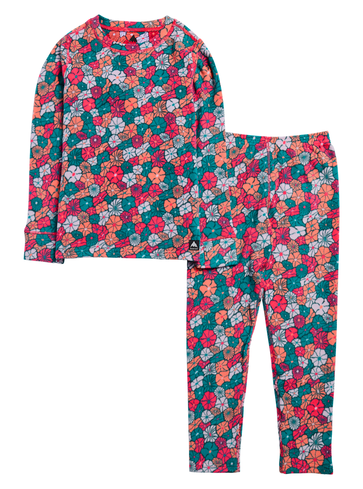 Kids' Burton Fleece Base Layer Set - Pop Floral