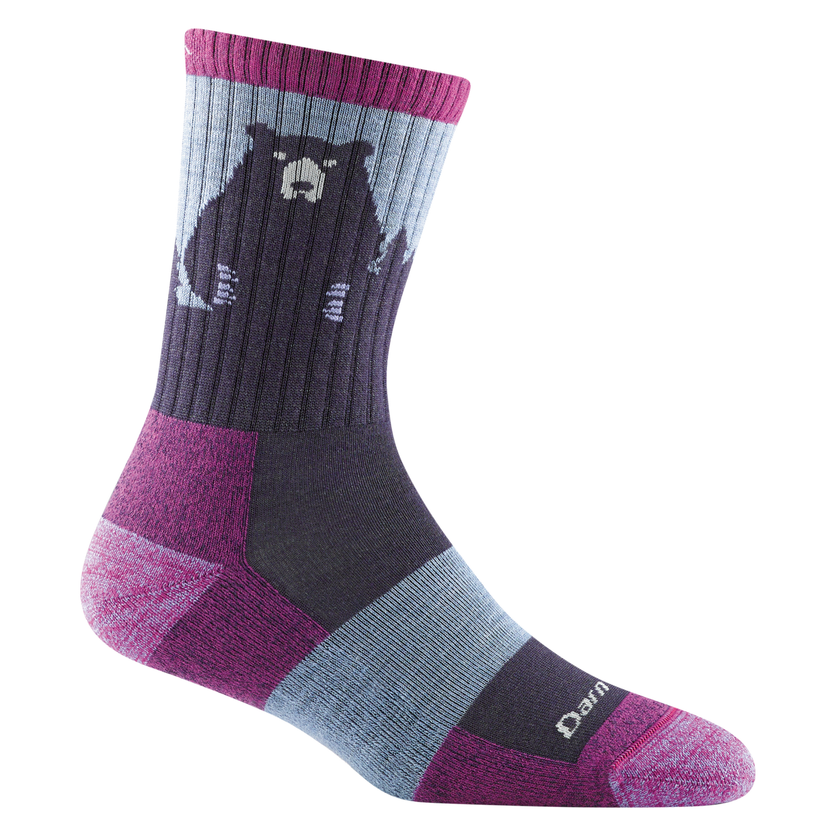 Darn Tough Women's Bear Town Micro Crew Lightweight Hiking Socks