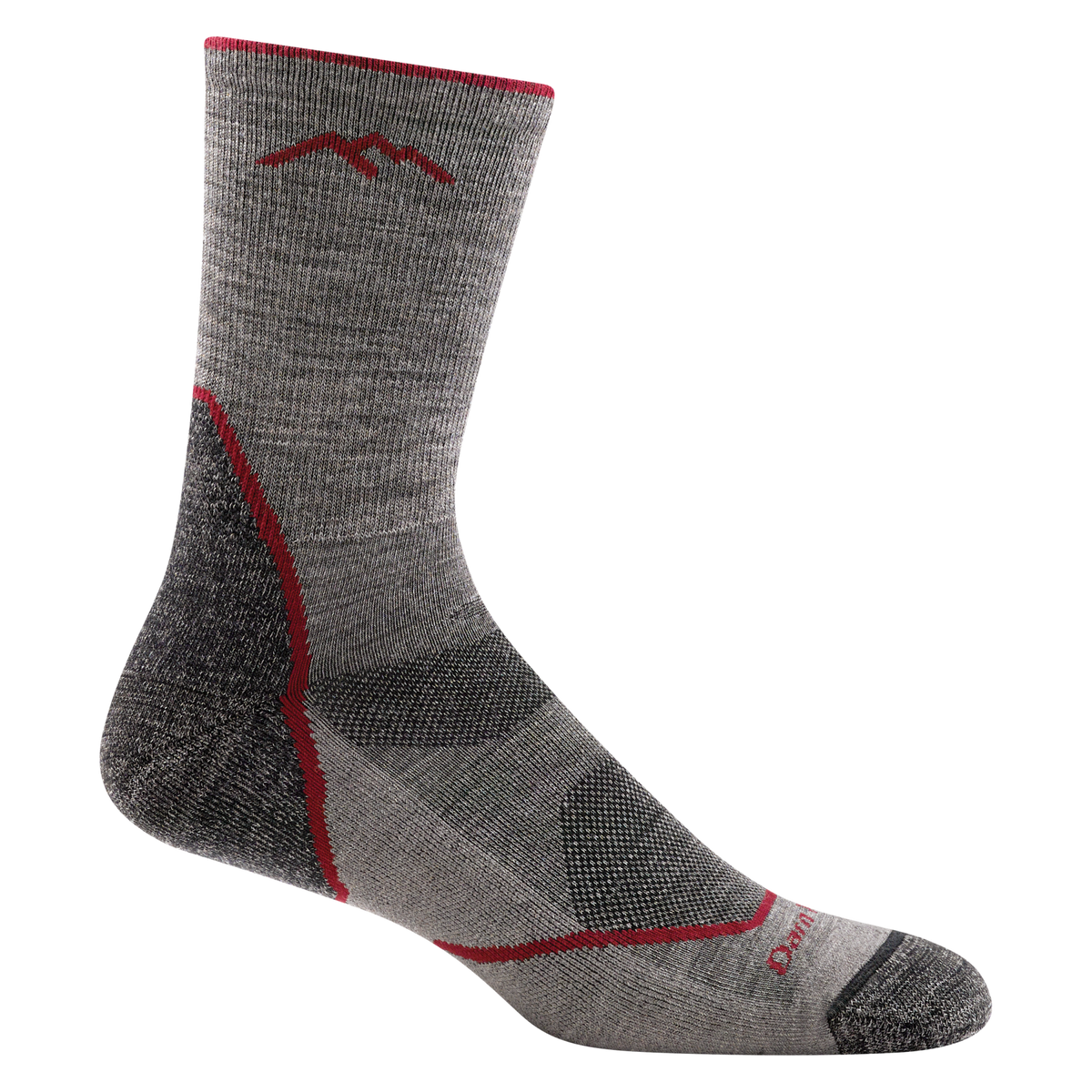Darn Tough Men's Micro Crew Lightweight Hiking Socks Taupe