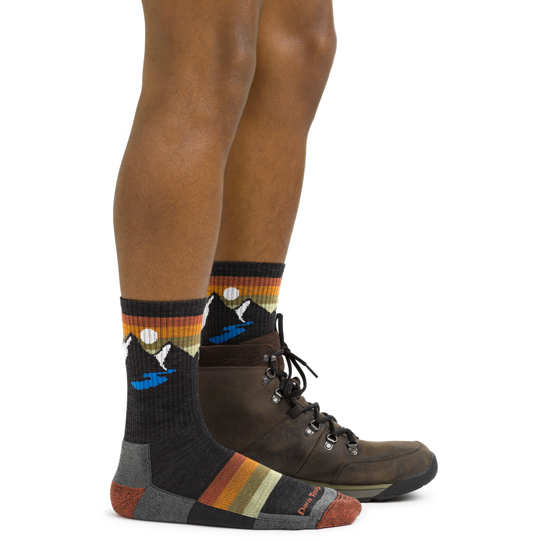 Darn Tough Men's Sunset Ridge Micro Crew Lightweight Hiking Socks