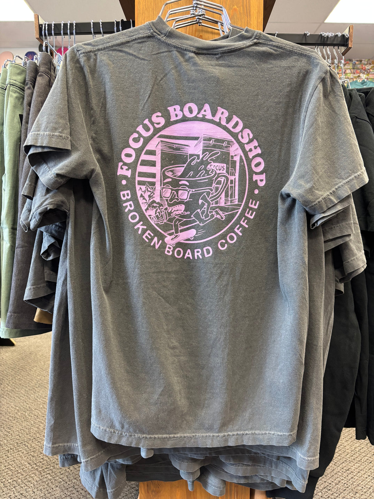 Focus & Broken Collaboration Comfort Color Short Sleeve T-Shirt