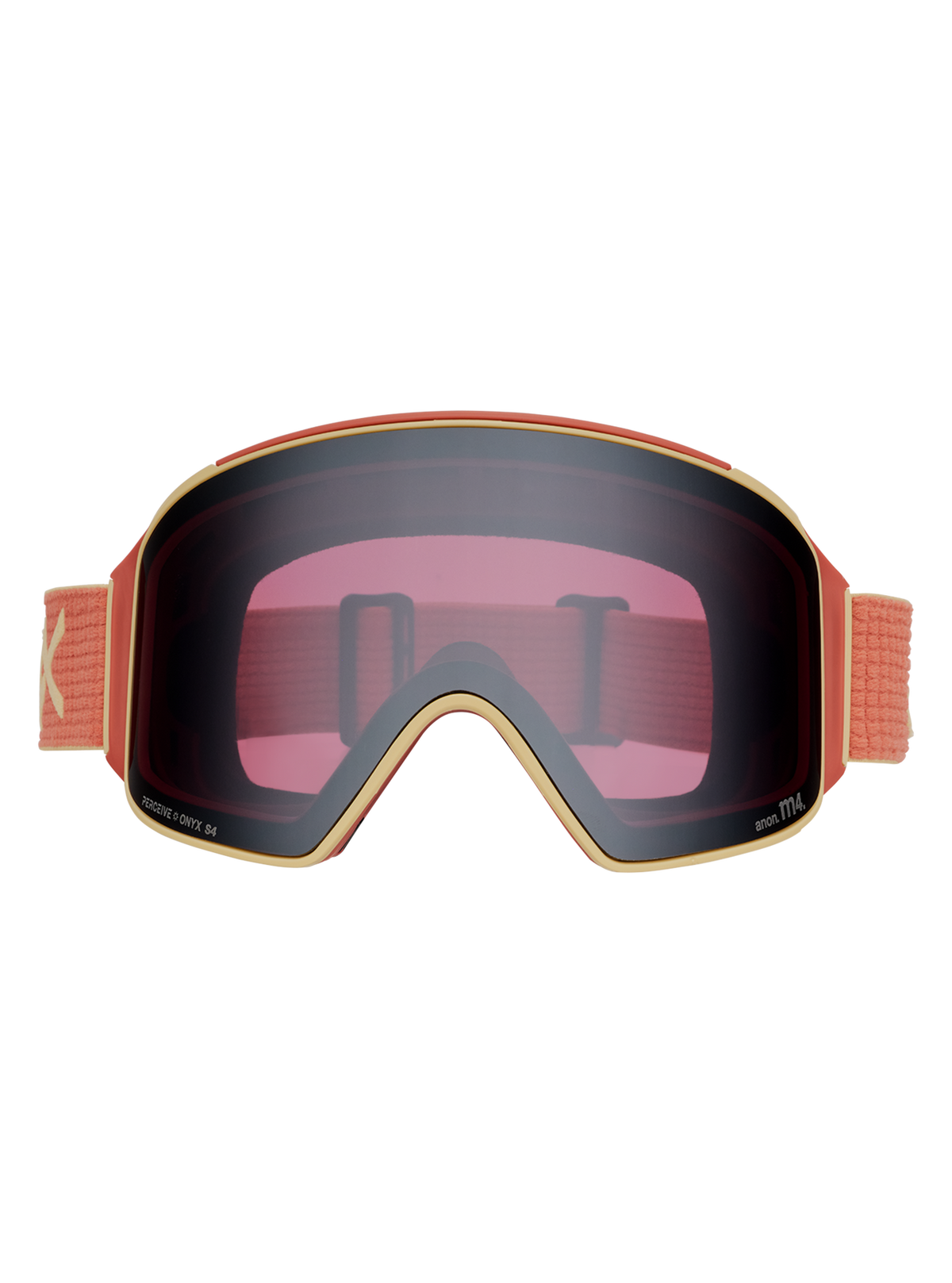 Anon M4S Cylindrical Goggles + Bonus Lens + MFI® Face Mask - Terracotta with Perceive Sunny Onyx Lens 2027