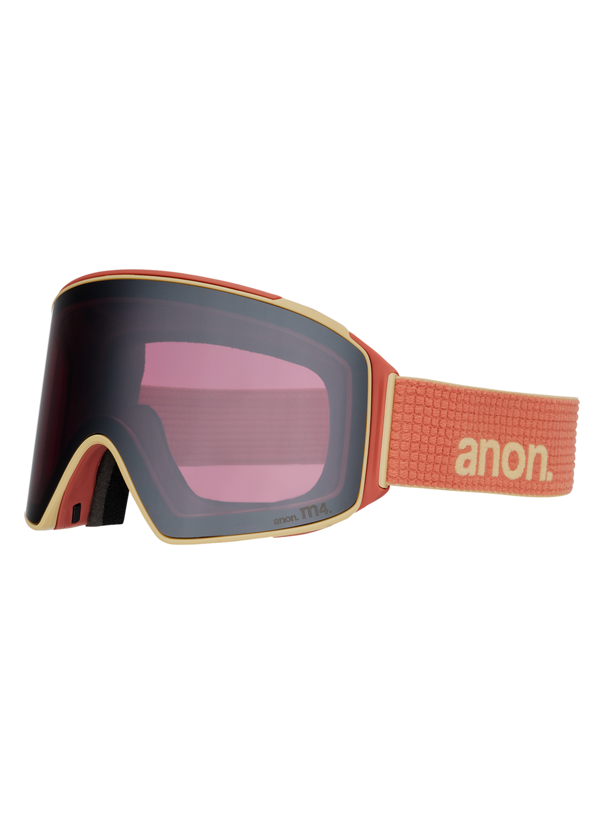 Anon M4S Cylindrical Goggles + Bonus Lens + MFI® Face Mask - Terracotta with Perceive Sunny Onyx Lens 2027