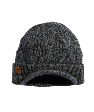 Coal Yukon Cable Knit Wool Brim Beanie