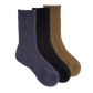 Coal Everyday Crew 3 Pack Socks - Solid BLK