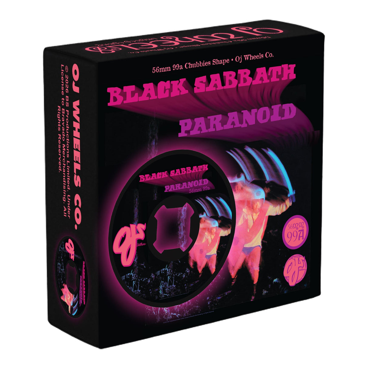 OJ 99a Black Sabbath Paranoid Chubbies 56mm Skateboard Wheels