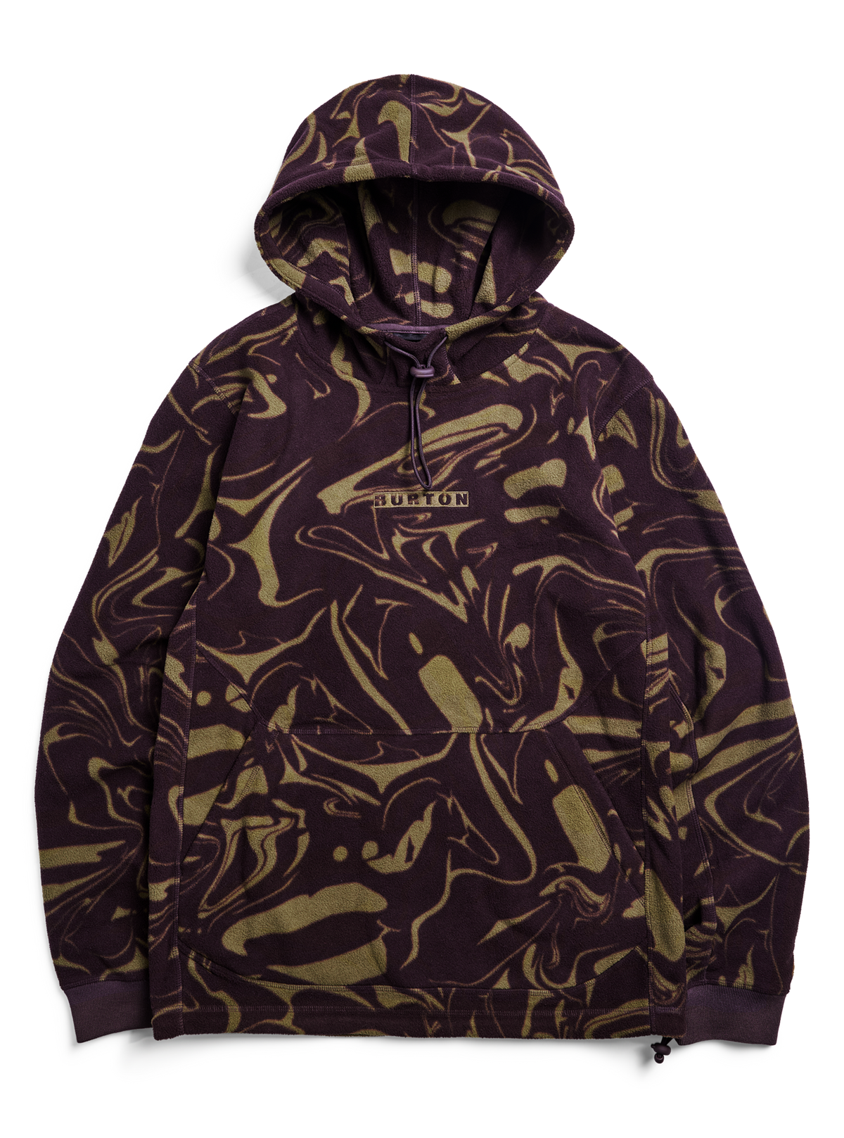 Burton Cinder Fleece Pullover Hoodie - Liquid Bear Hug - flat