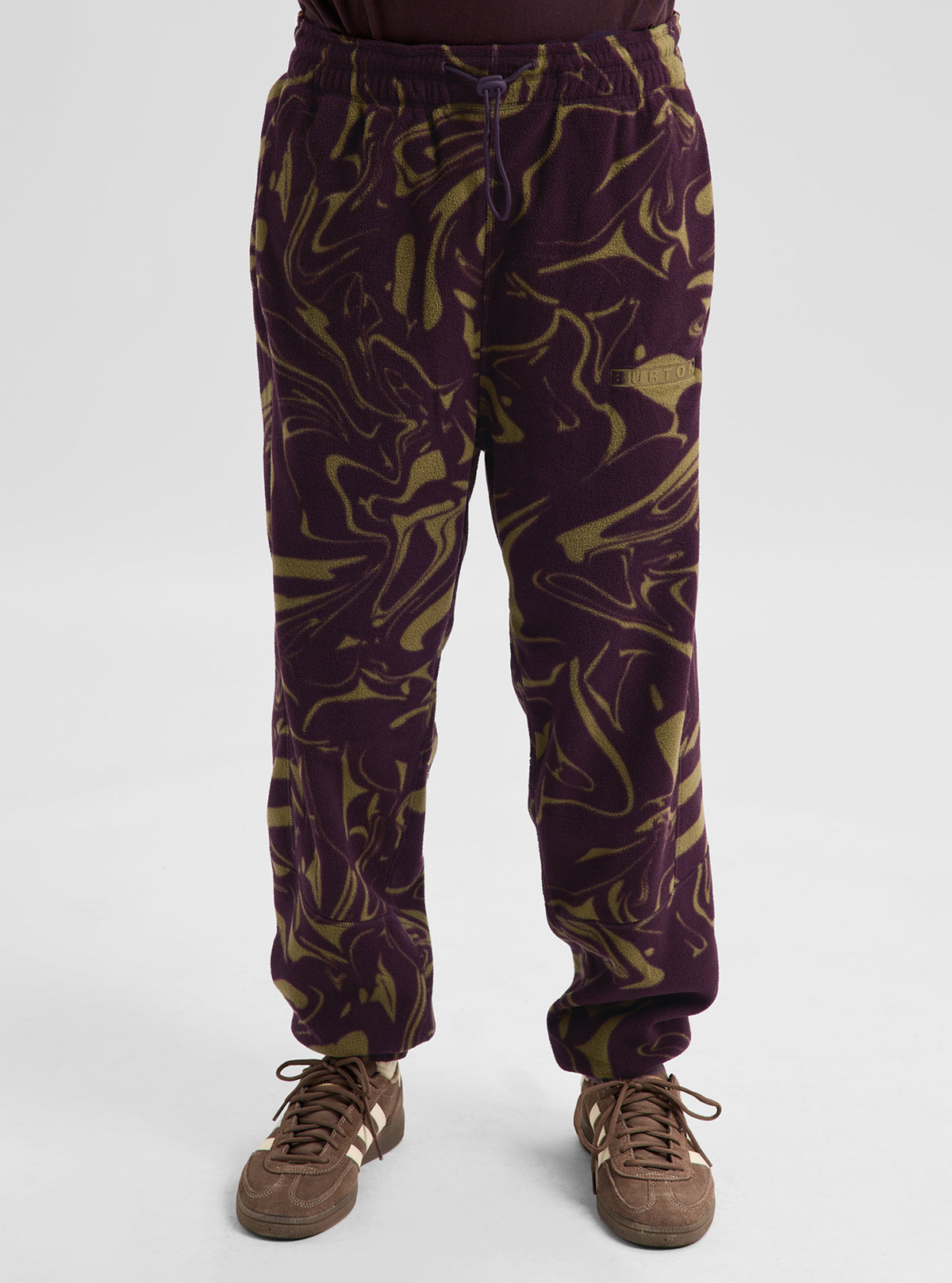 Burton Cinder Fleece Pants - Liquid Bear Hug - on model