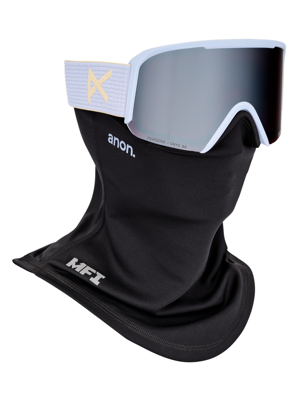 Anon Nesa Goggles + Bonus Lens + MFI® Face Mask - Airstream Blue + Perceive Sunny Onyx Lens 2027