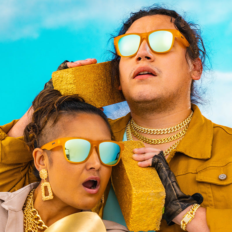 Goodr BFG"S Gold Digging with Sasquatch Sunglasses