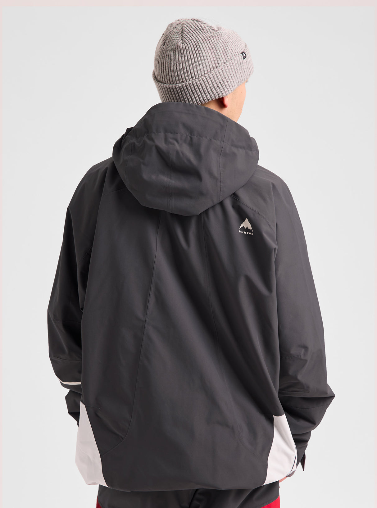 Men's Burton Reserve 2L Relaxed Anorak Jacket - Gotham Gray/Gray Cloud - on model