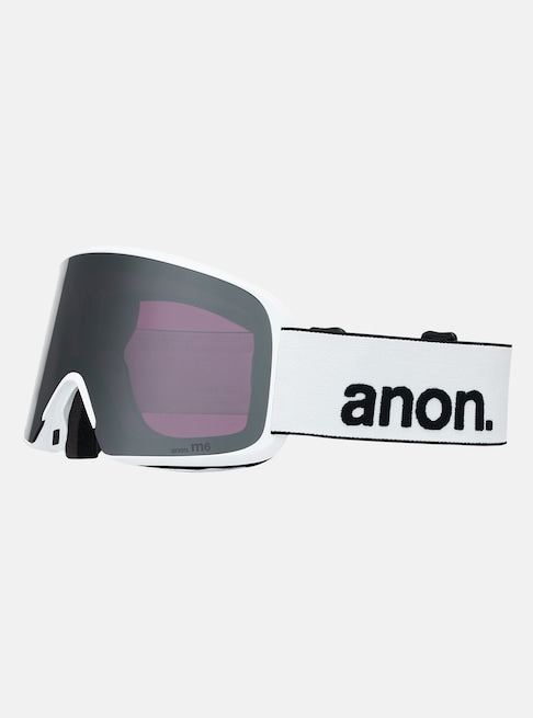 Anon M6 Goggles + Bonus Lens + MFI® Face Mask - White/Perceive Sunny Onyx