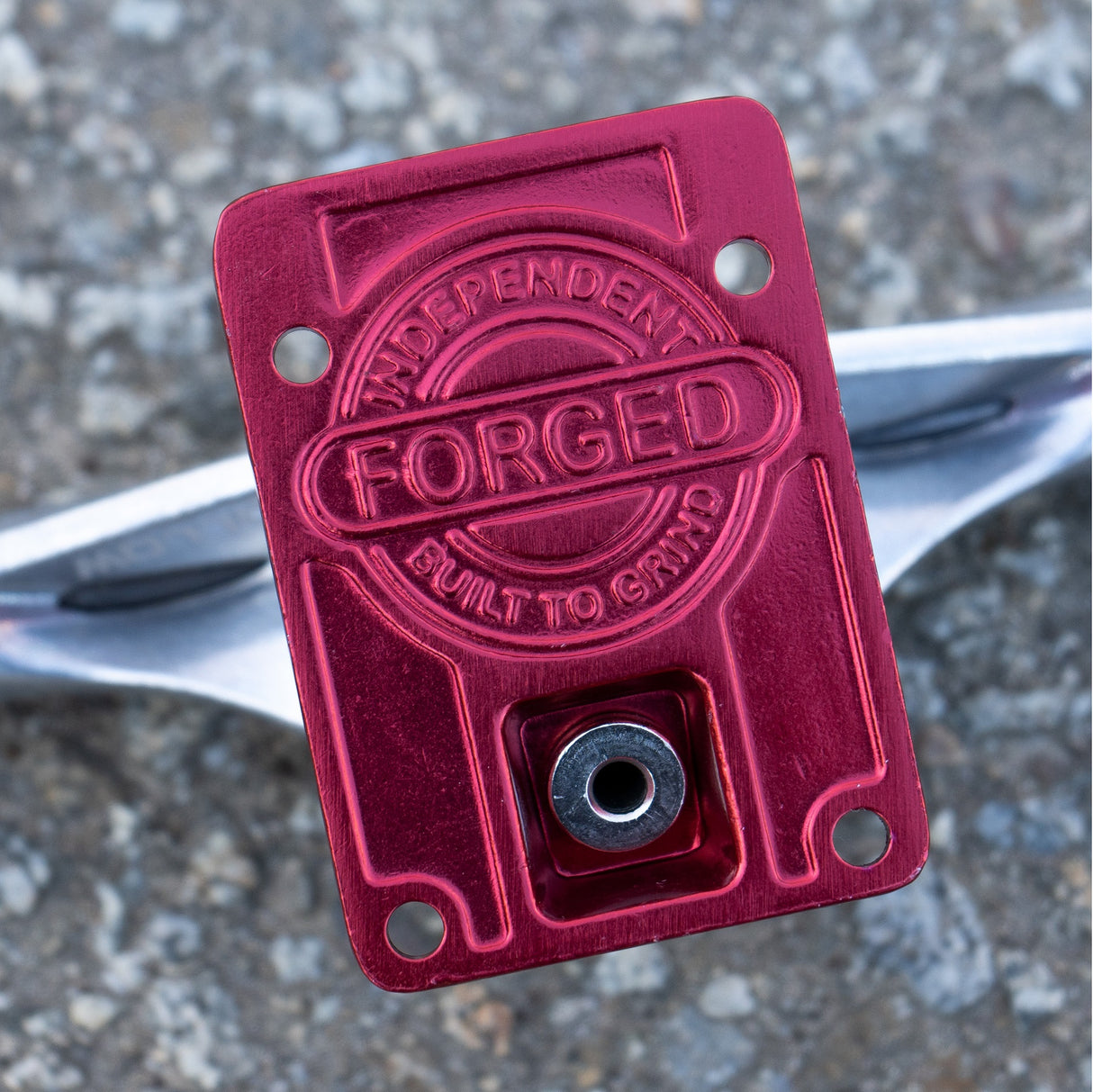 Independent Stage 11 Forged BTG Summit Silver Ano Red Skateboard Trucks