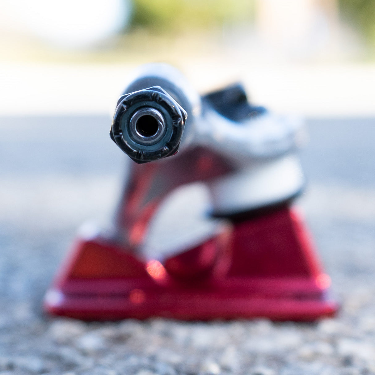 Independent Stage 11 Forged BTG Summit Silver Ano Red Skateboard Trucks