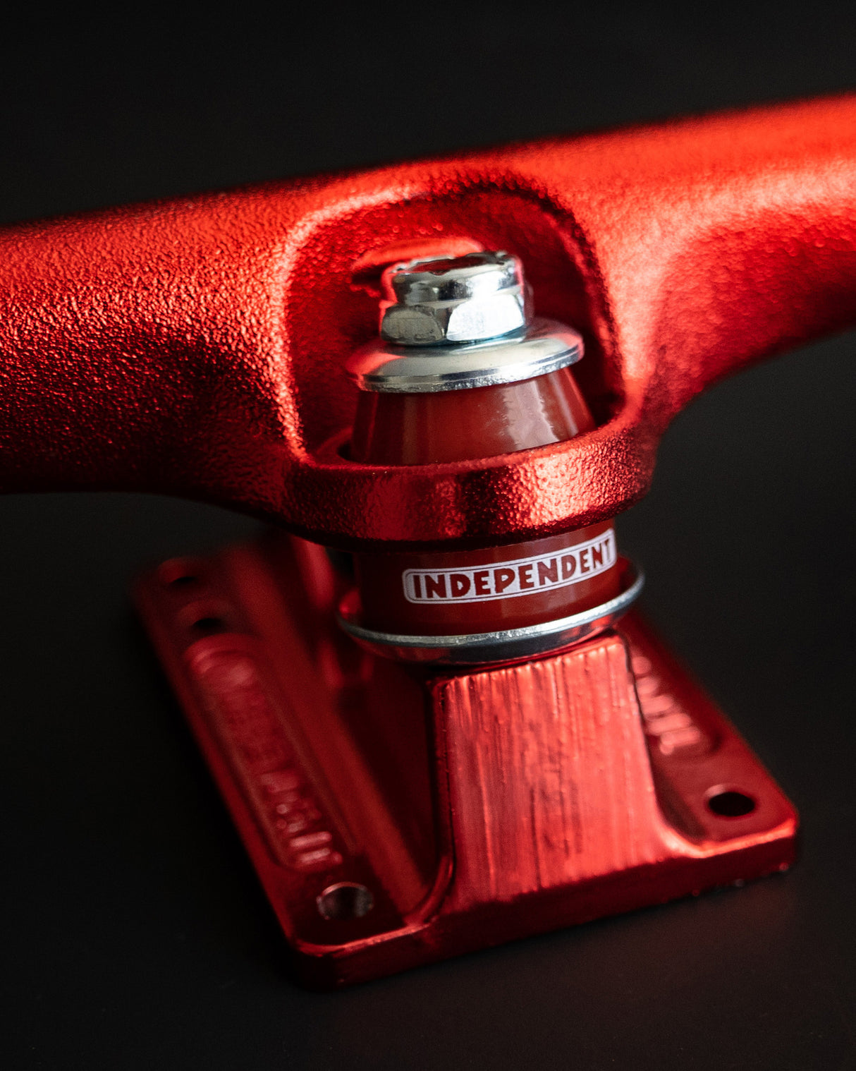 Independent Stage 4 215mm Red Skateboard Trucks