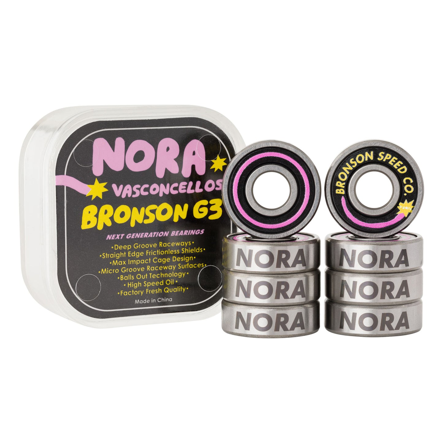 Bronson Pro G3 BOX/8 Skateboard Bearings