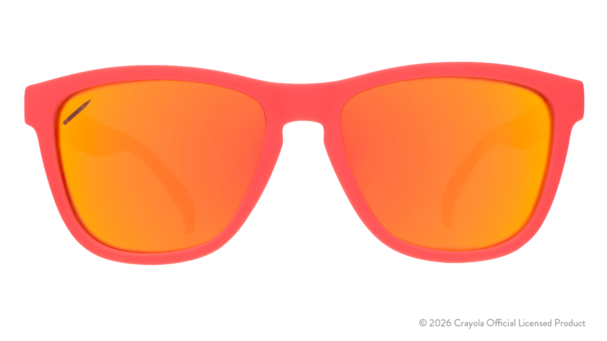 Goodr OGs Crayola Tropical Colors Coral Reef Sunglasses