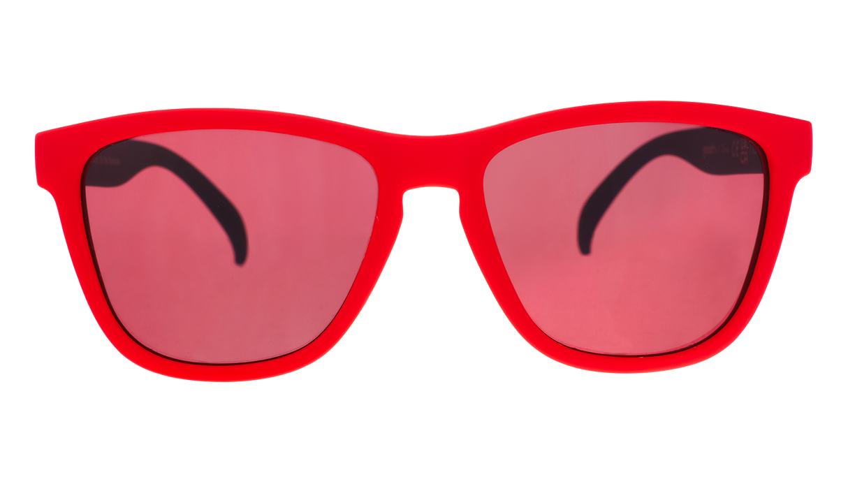 Goodr OGs Don't Leave Me on Red Sunglasses