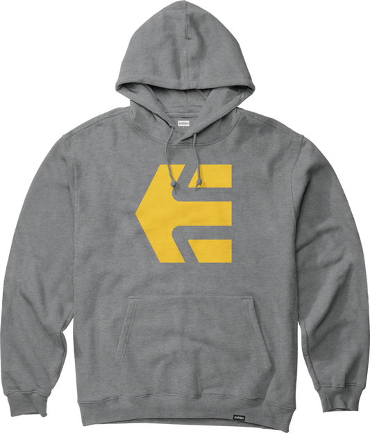 Etnies Classic Icon Pullover Hoodie - Grey/Yellow
