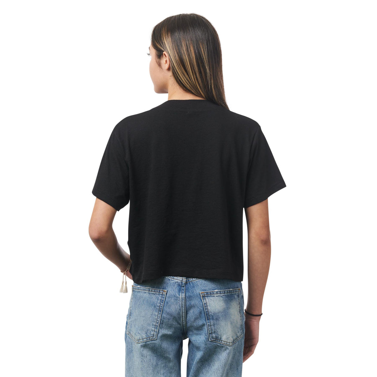 Santa Cruz Women's Oversized Crop Short T-Shirt - Black