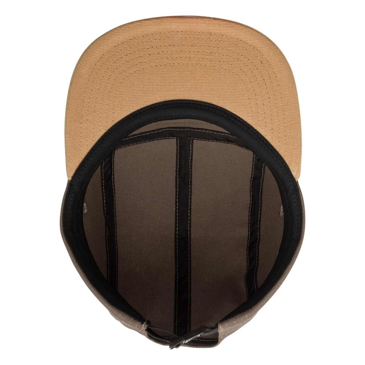 Independent Summit Scroll Camp 5-Panel Snapback Unstructured Low Hat - Charcoal Khaki