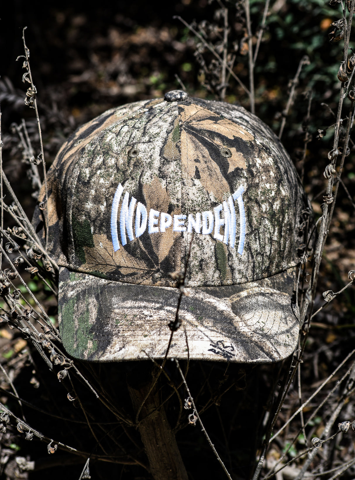 Independent Span Logo Snapback Structured Hat Realtree APX Mid Profile Hat