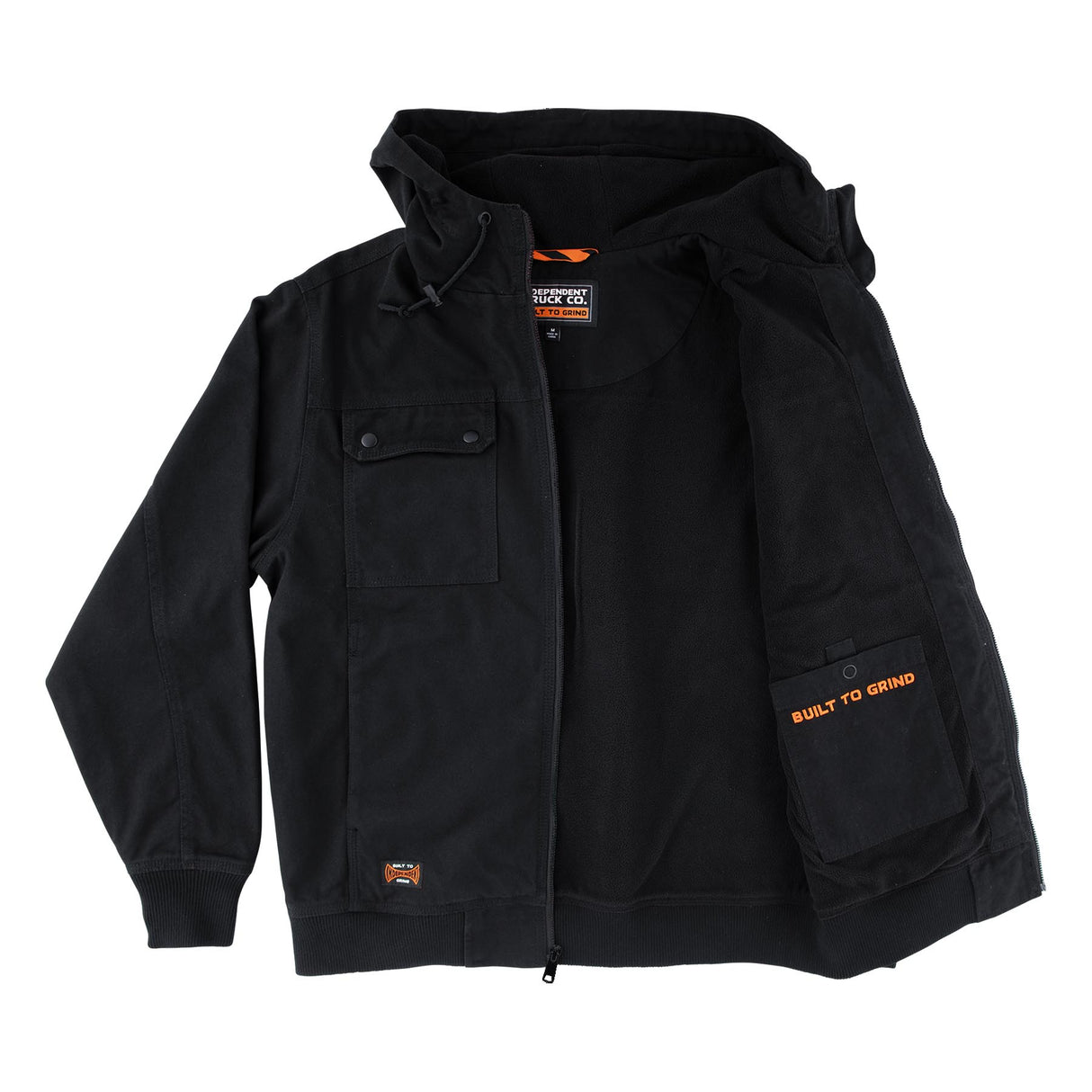 Independent Built To Grind Hooded Canvas Work Jacket