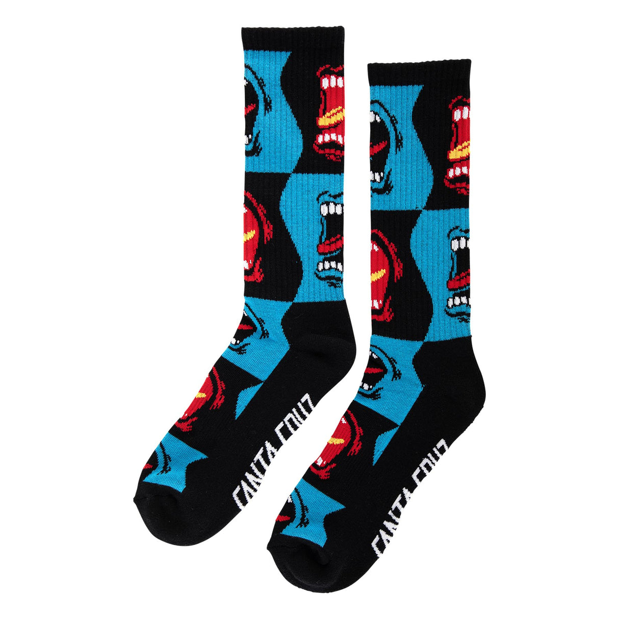 Santa Cruz All Over Screaming Strip Crew Socks